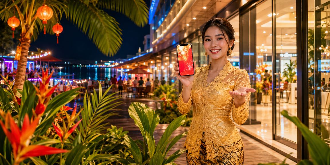 Peniaga kasino langsung y11 Malaysia mengendalikan meja baccarat dengan tema bonus sampul merah